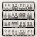 Viral 16 Pair Oxidised Earing Set With Folding Jewelery Box | WITH LOVE NOTE Alloy Jhumki Earring