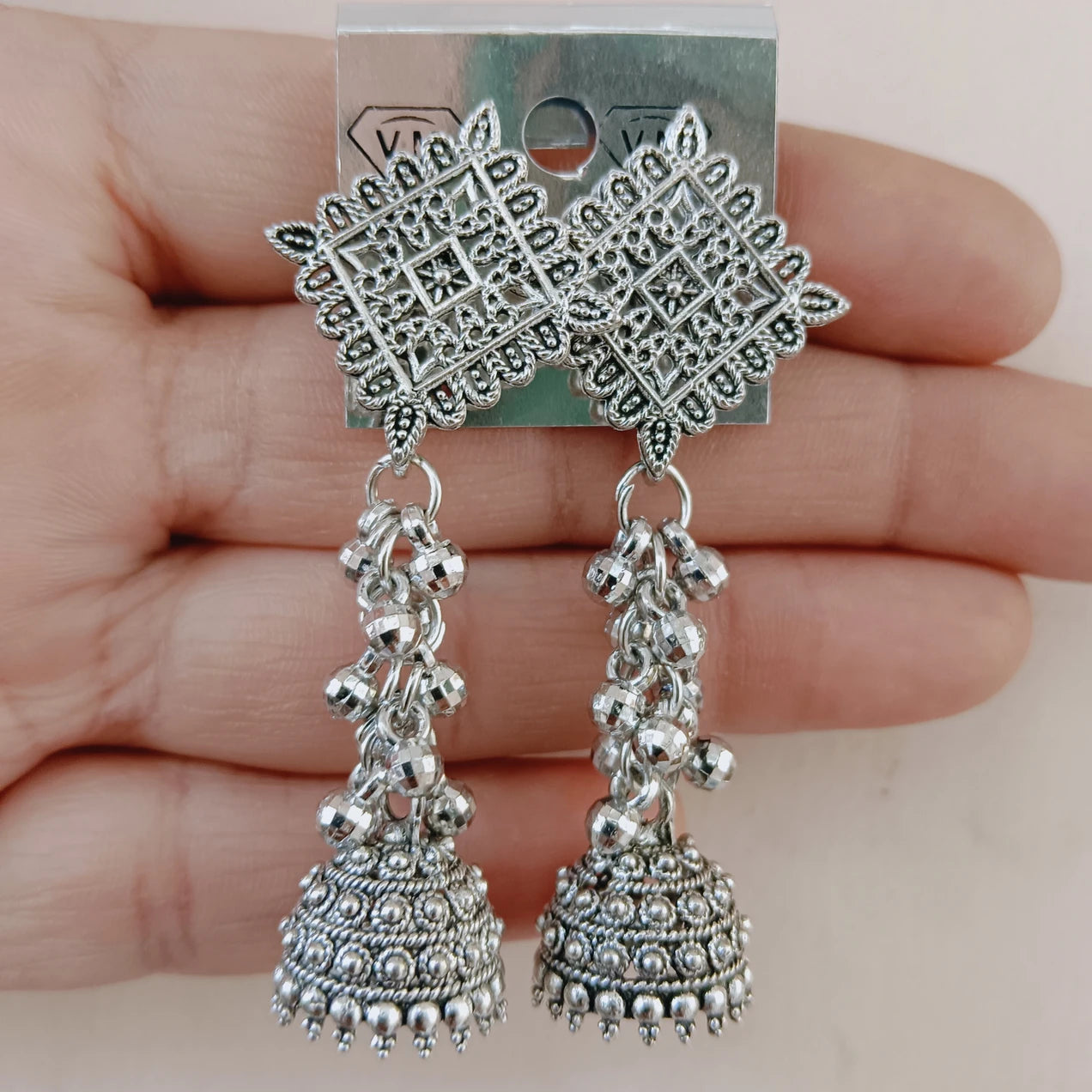 Ubricoon special Combo of 6 Jhumka Earrings for Women Silver Jumki Combo Set Peacock Jumki_D Pearl Alloy Jhumki Earring, Earring Set