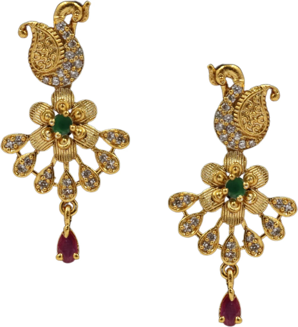 Ubricoon Brass Gold Jewel Set (Pack of 1)