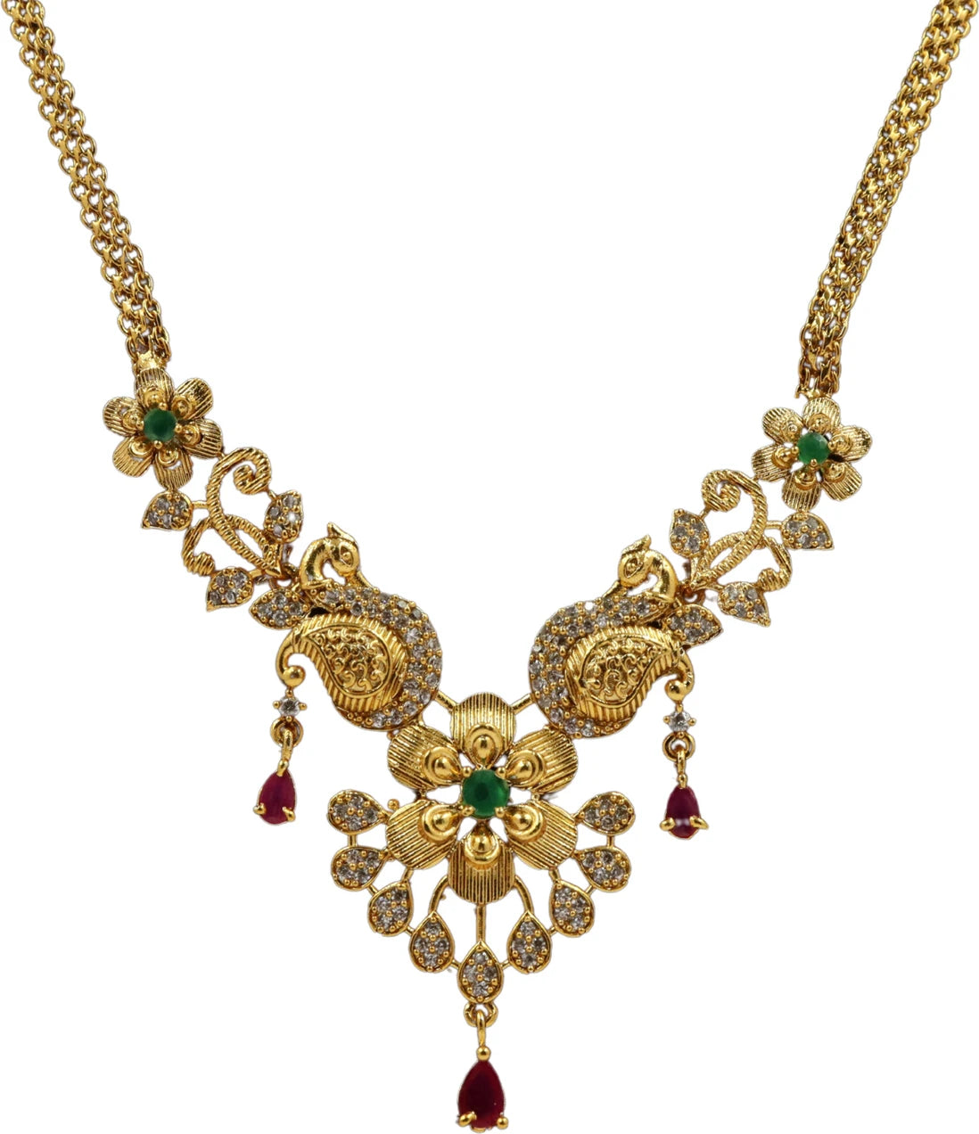Ubricoon Brass Gold Jewel Set (Pack of 1)