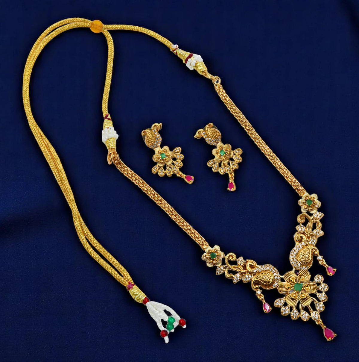 Ubricoon Brass Gold Jewel Set (Pack of 1)