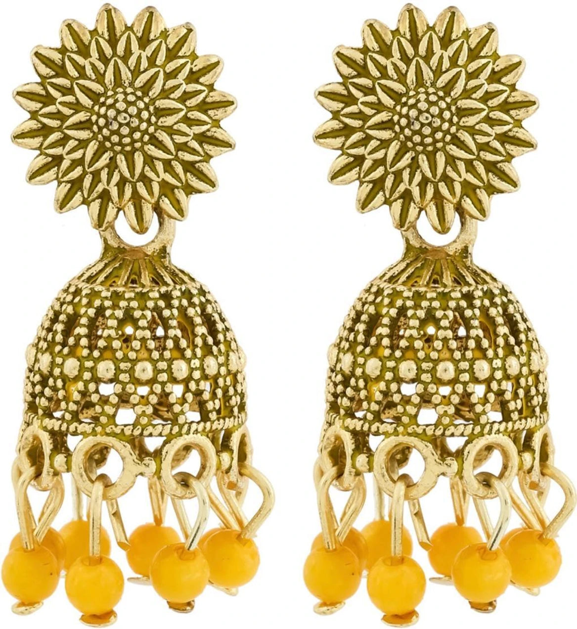 12 Pair Colorful Jhumki Jhumka Oxidised Earrings for Women and Girls Alloy Jhumki Earring