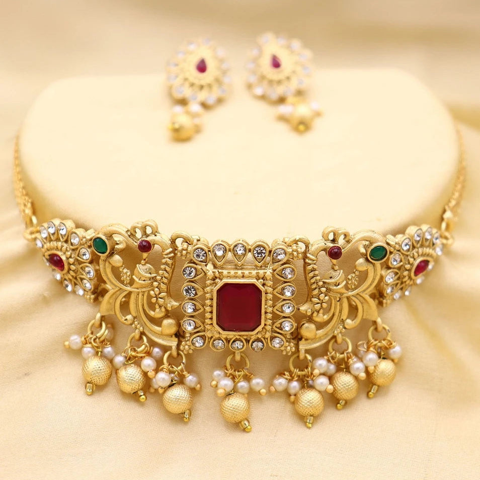 Ubricoon Alloy Multicolor Jewel Set (Pack of 1)